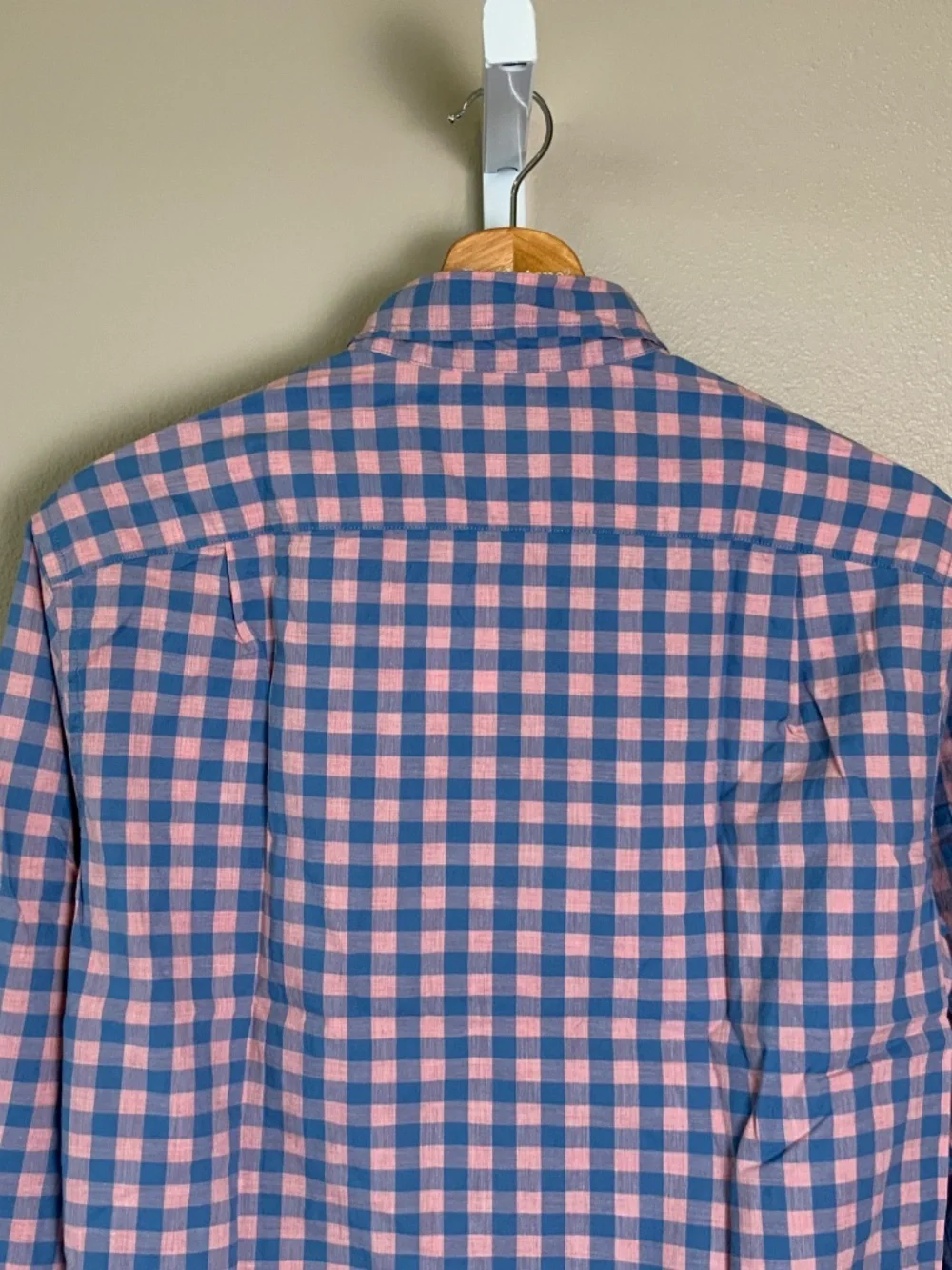 J. Crew Slim Heathered Cotton Gingham Button Down Oxford Shirt